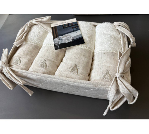 Bee ванильный 30x50 см кухонные полотенца Maison D'or 