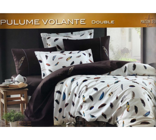 Pulume двуспальное Volante постельное белье шоколадный