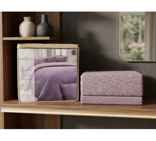 Jacquard двуспальное постельное белье фиолетовый