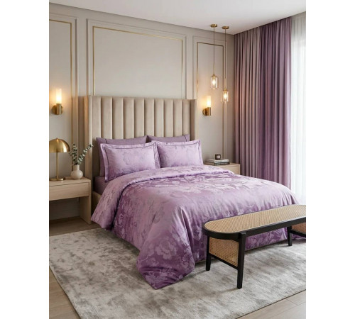 Ambre двуспальное постельное белье Maison D'or фиолетовый