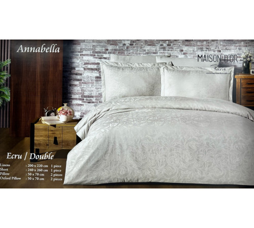 Anabella двуспальное постельное белье Maison D'or белый