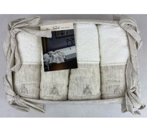 Bee ванильный 30x50 см кухонные полотенца Maison D'or 