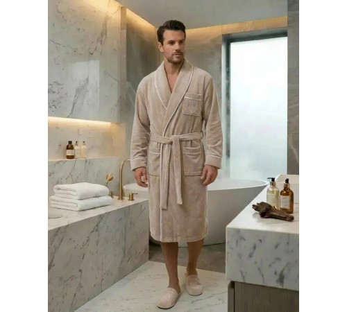 Boswell мужской халат Maison D'or бежевый