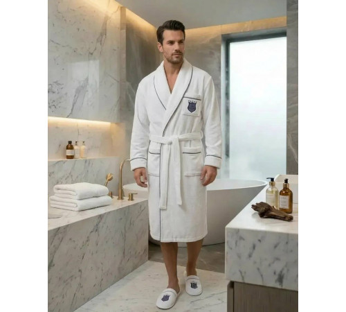 Boswell мужской халат Maison D'or белый