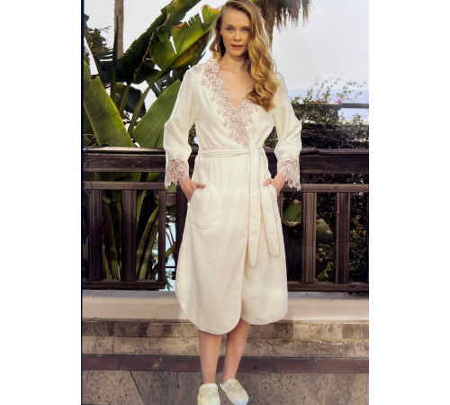 Coralie женский халат Maison D'or фиолетовый