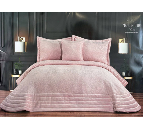 Corinne Hermes 260х260 см стеганое покрывало Maison D'or розовый 