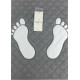 Doormat полотенце-коврик для ног Maison D'or серый