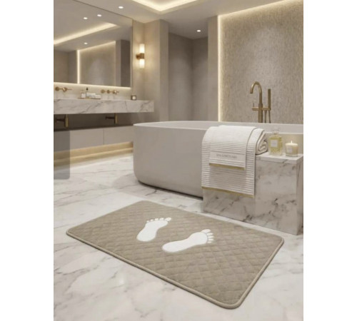 Doormat полотенце-коврик для ног Maison D'or серый