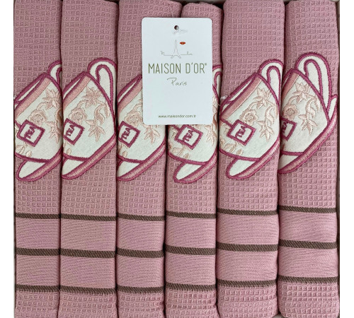 Ekose 50×70 см розовый полотенца Maison D'or