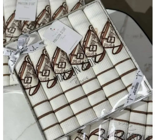 Ekose полотенца 50×70 см бежевый Maison D'or