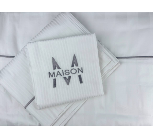 Elegance Embrodery двуспальное постельное белье Maison D'or белый