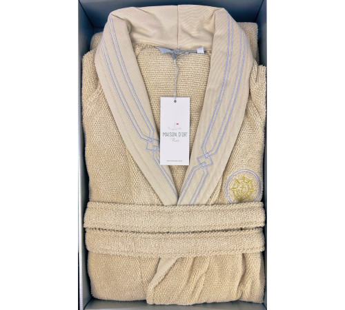 Elegance Marine мужской халат Maison D'or бежевый