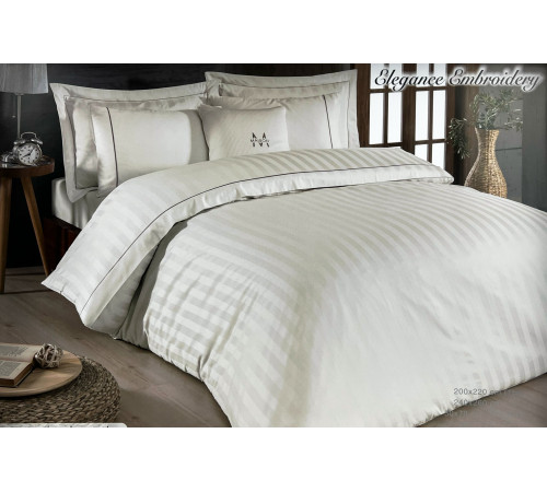 Elegance Embrodery двуспальное постельное белье Maison D'or ванильный 