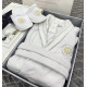 Elegance Marine мужской халат Maison D'or белый