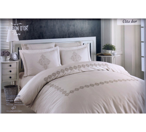 Elita Dior двуспальное постельное белье Maison D'or красный