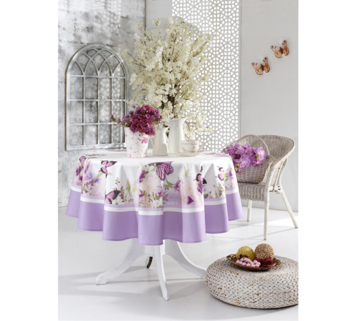 Garden Butterfly скатерть 160 см фиолетовый