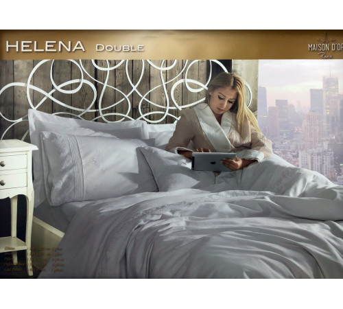 Helena двуспальное постельное белье Maison D'or белый