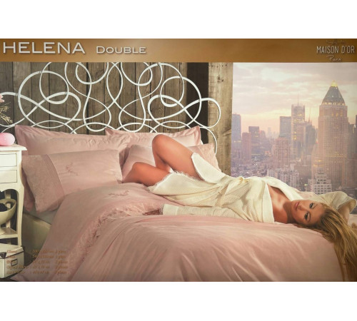 Helena двуспальное постельное белье Maison D'or розовый