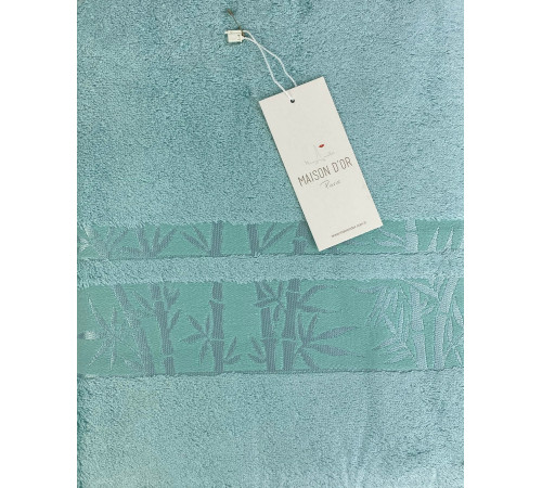 Jacquard 85x150 см полотенце бирюзовый Maison D'or