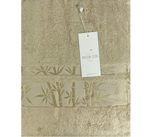 Jacquard бeжевый 85x150 см полотенца Maison D'or