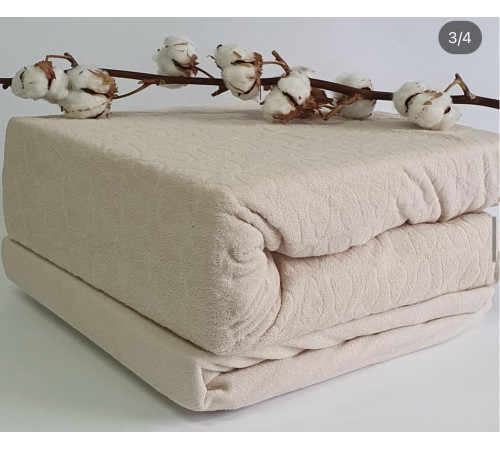 Jacquard двуспальное постельное белье молочный