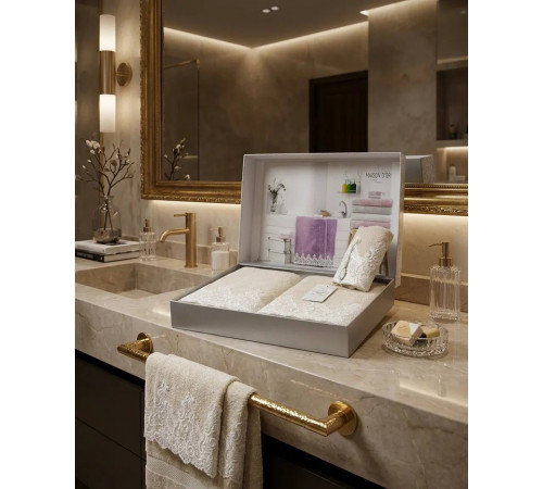 Набор полотенец Jasmin бежевый Maison D'or