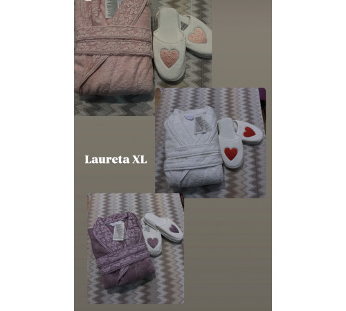 Laurette женский халат персиковый