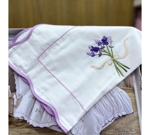 Lavender Embrodery двуспальное постельное белье фиолетовый