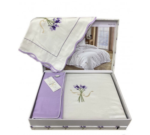 Lavender Embrodery двуспальное постельное белье фиолетовый