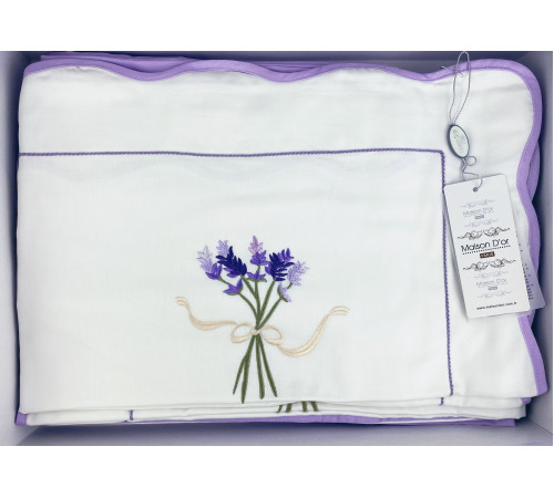 Lavender Embrodery двуспальное постельное белье фиолетовый