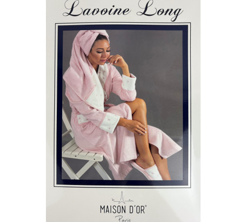 Lavoine Long женский халат Maison D'or фиолетовый