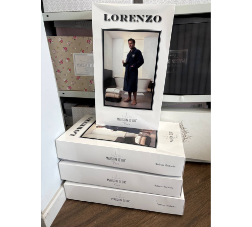 Lorenzo мужской халат Maison D'or антрацит 