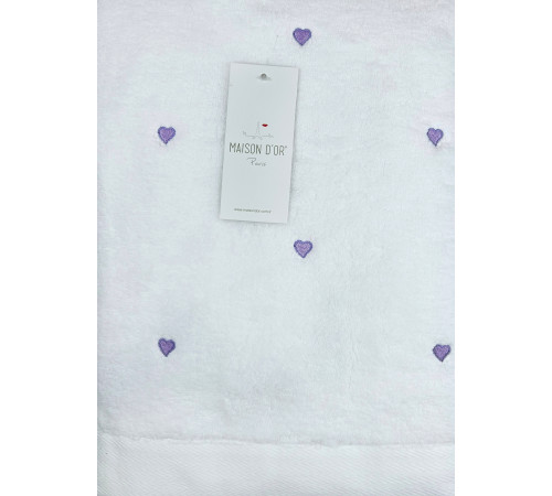 Love Hearts 50х100 см полотенце для ванны фиолетовый