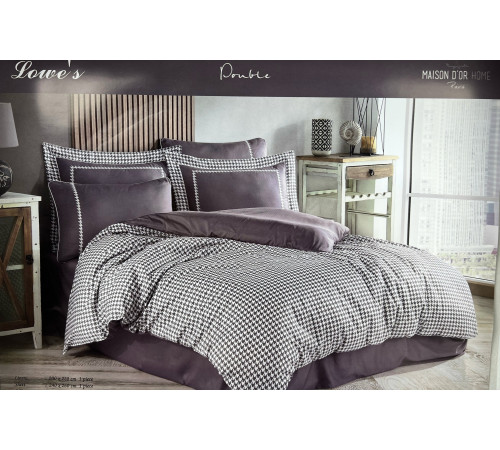 Lowes двуспальное постельное белье коричневый