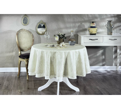 Marinella 180 см бежевый скатерть Maison Dor
