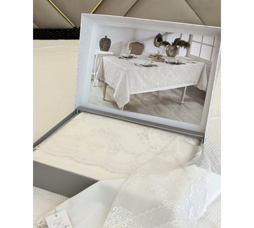 Marinella 160×350 см ванильный скатерть Maison Dor