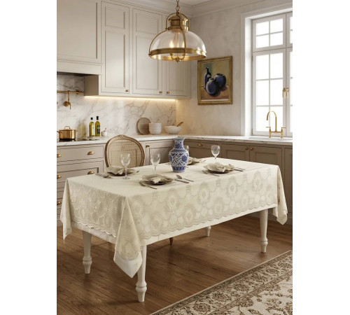 Marinella 160×270 см ванильный скатерть Maison Dor