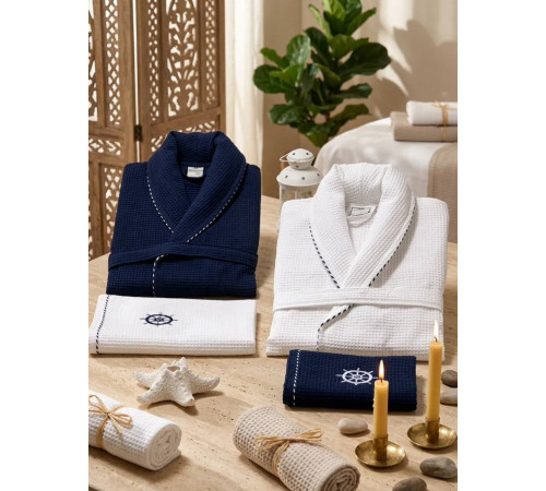 Marine Set мужской халат синий