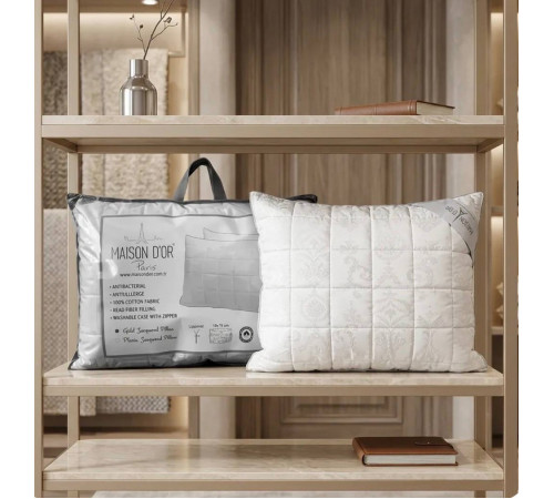 Mirabella (микрофайбер) 50x70 см подушка золотая кайма 