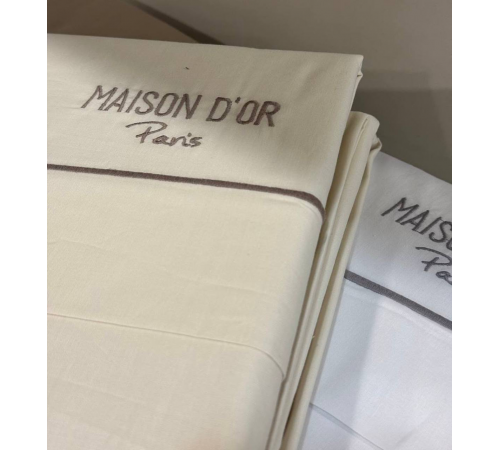 Mon Richmond двуспальный набор (пододеяльник+2наволочки) Maison D'or ванильный 