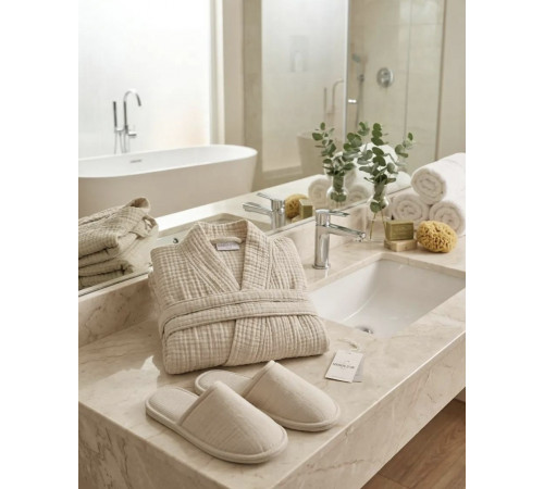 Nature Comfort халат муслиновый бежевый