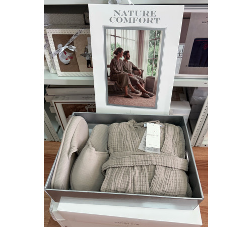 Nature Comfort халат муслиновый коричневый