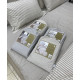 Natural Cotton полутороспальное постельное белье Maison D'or розовый широкая полоска