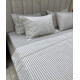 Natural Cotton полутороспальное постельное белье Maison D'or розовый широкая полоска