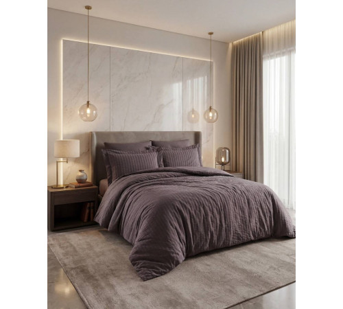 NewCamile Cotton двуспальное постельное белье антрацит