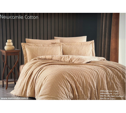 Newcamile Cotton полутороспальное постельное белье бежевый