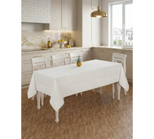 Rachel 160х420 см скатерть Maison D'or белый