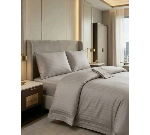 Raye Elegante двуспальное постельное белье Maison D'or серый