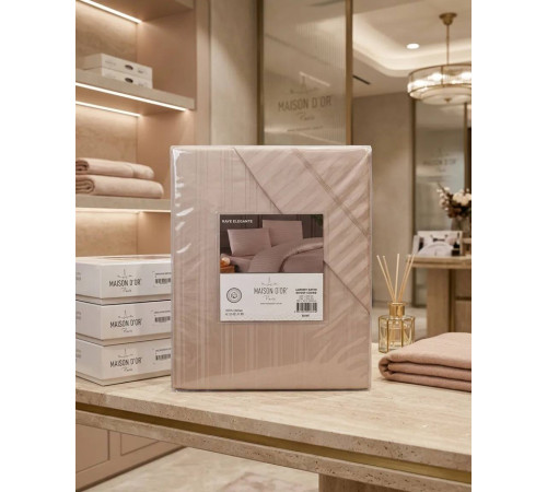 Raye Elegante двуспальное постельное белье Maison D'or бежевый