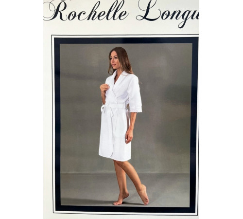 Rochelle long женский халат белый